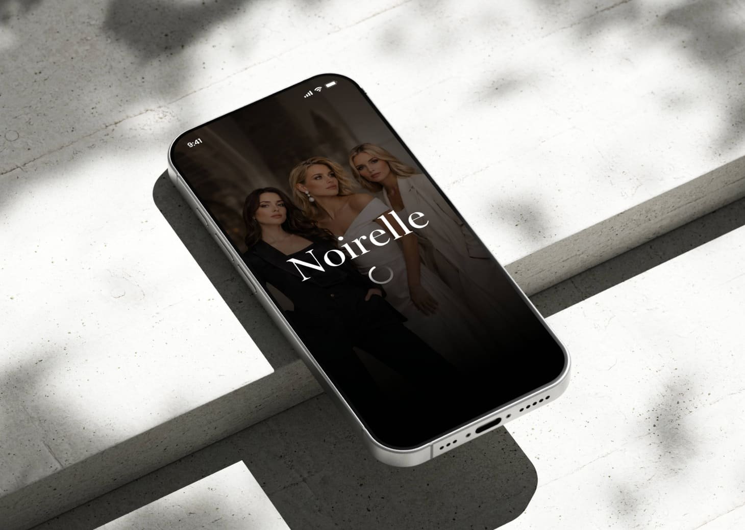Noirelle mobile app design detail screen